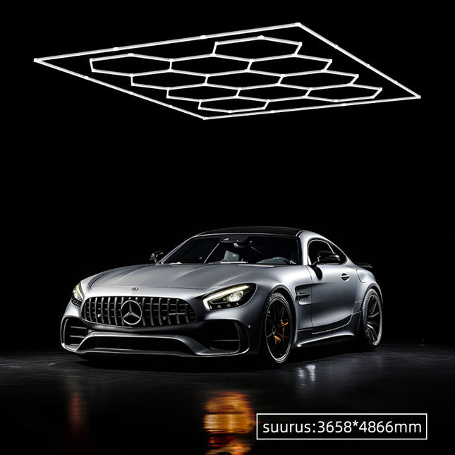 Hexagon light 11 grid system w/border